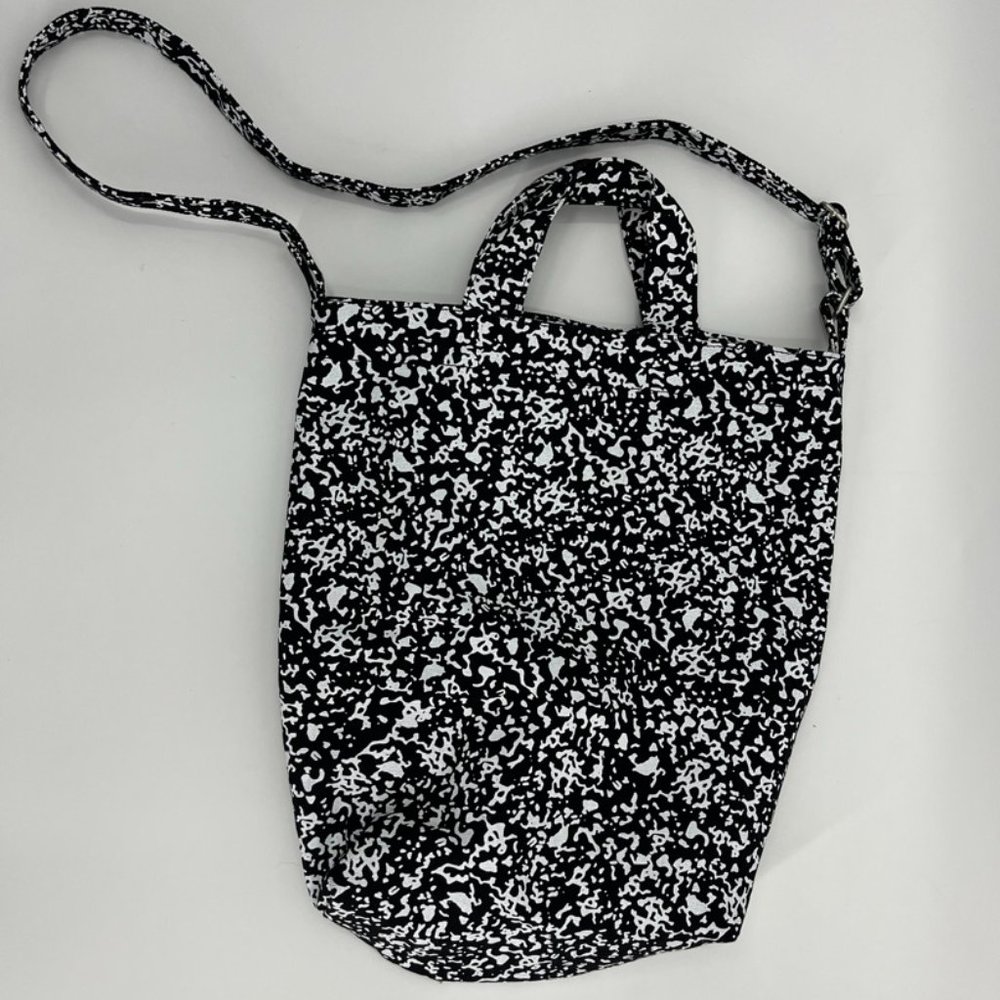 BAGGU Black and White Tote Bag